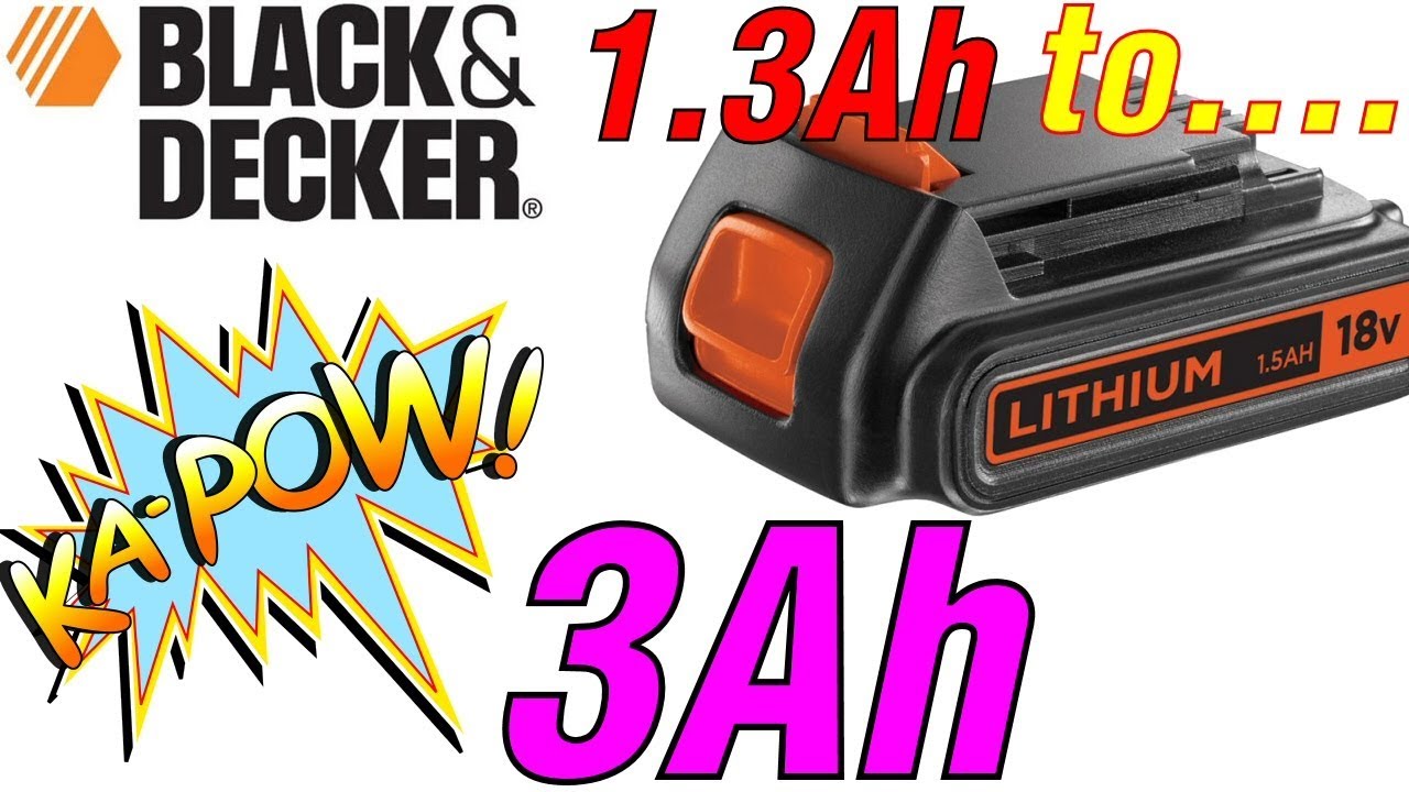 BLACK+DECKER Black & Decker Batterie Lithium 18V 2.0 Ah BL2018 Produit original 