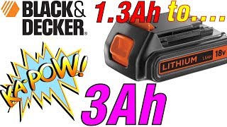 DIY upgrade of Black & Decker Li-ion Battery