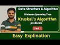 Kruskal Algorithm  | Data Structures &amp; algorithms | All universities