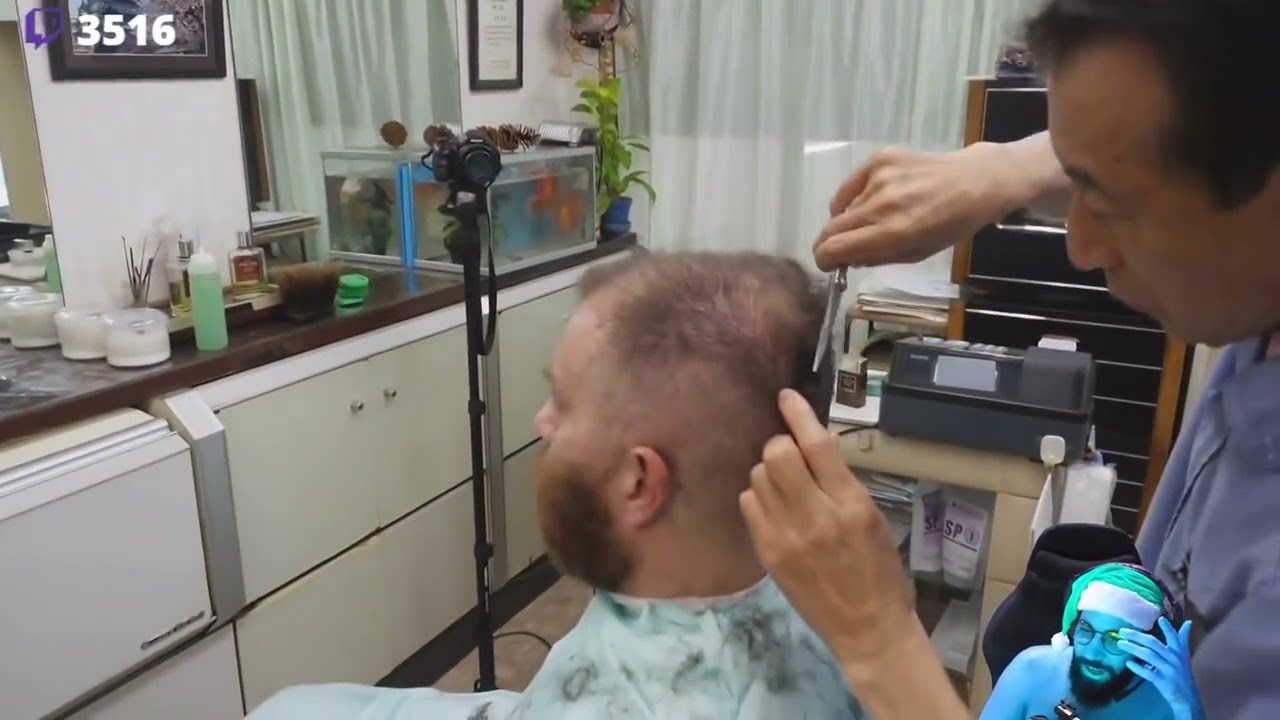 Smzinho reagindo a corte de cabelo 