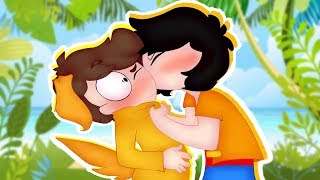 TROLLINO BESA A MIKECRACK 😘💛 ¡MIKELLINO ES REAL! | REACCIONANDO COMIC #5