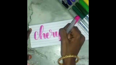 cheryl❤️Danma|Name calligraphy lettering |fun with rifqa| #shorts 💕💕