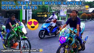 Bocil nekad🤪 bawa jalan Motor modifikasi Vijar Novice SR pro dijalan raya jadi sorotan warga!!