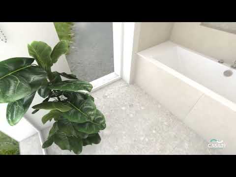 Керамограніт травертин бежевий 120х60 Mirage Elysian Travertini Misty EY11, видео 3