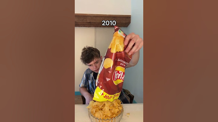 Eating Chips then vs now.