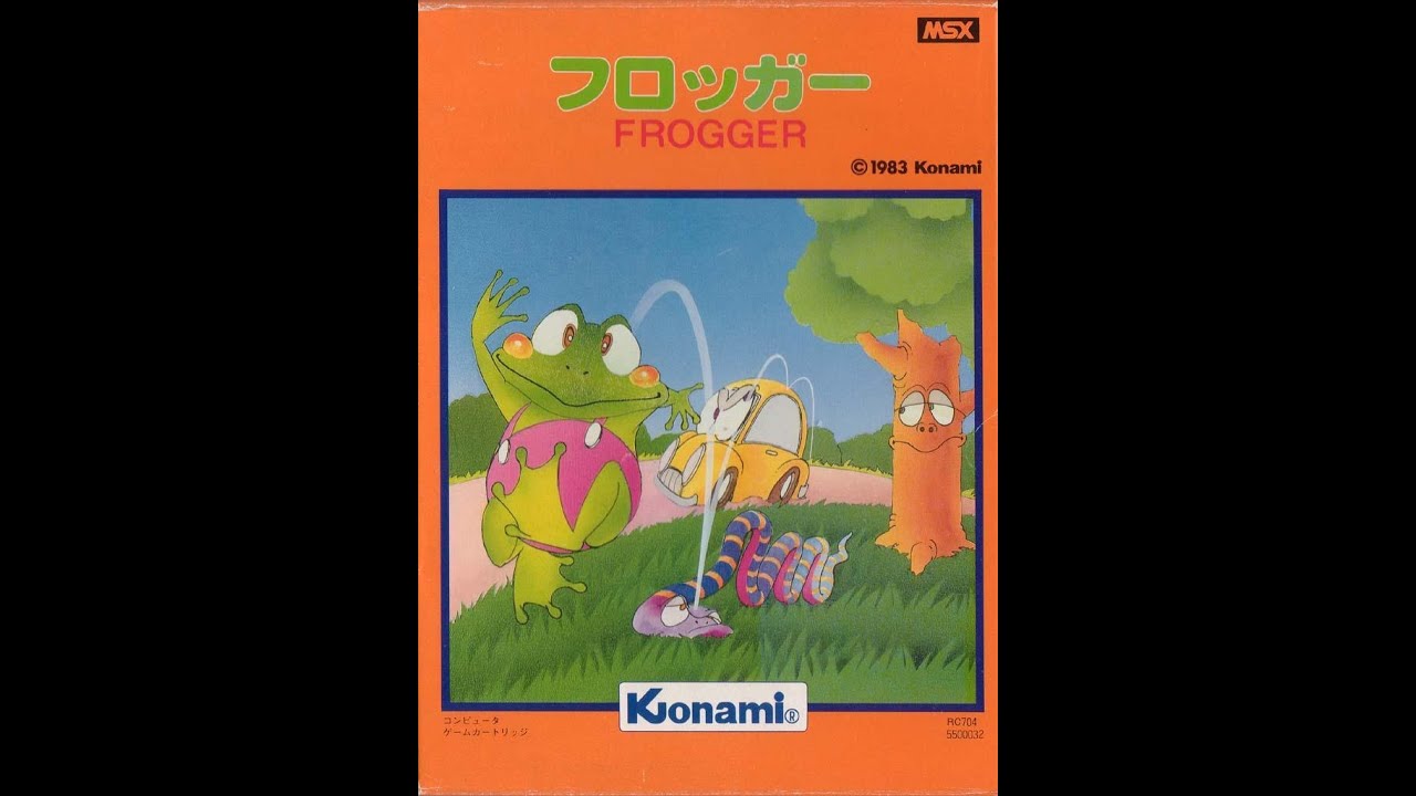 Frogger/フロッガー (MSX, 1983, Konami/Akira Hashimoto) - YouTube