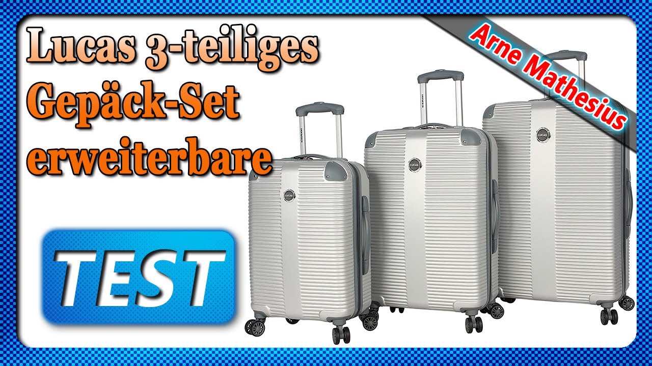 Lucas 3-teiliges Gepäck-Set – erweiterbare