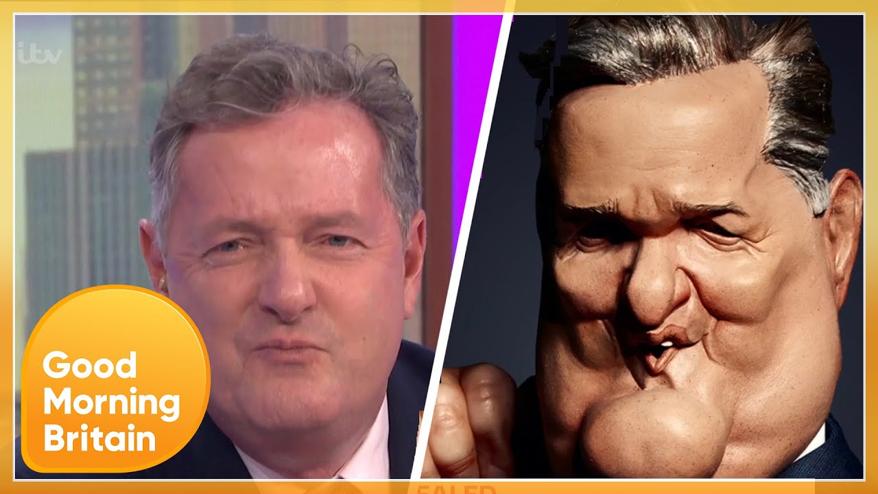 The Huge Reveal Of Piers Spitting Image Puppet Will He Be Outraged Good Morning Britain Youtube