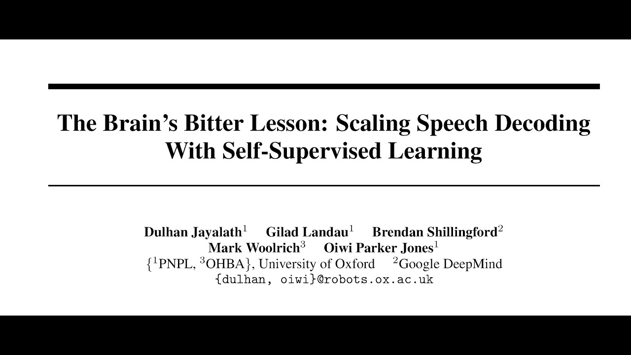 [QA] The Brain's Bitter Lesson: Scaling Speech Decoding With Self ...