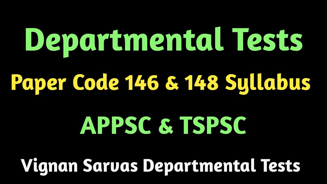 departmental-tests-paper-146-148-syllabus-departmental-tests