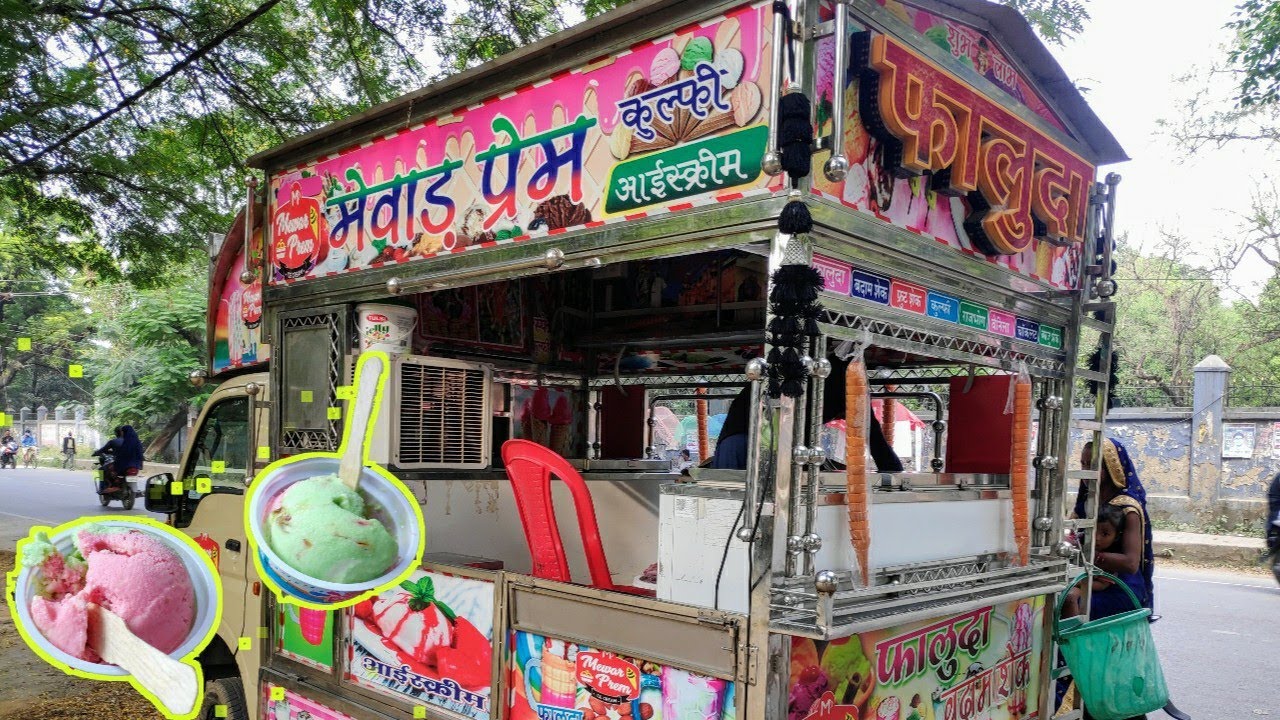 Ice cream || Beutiful Ice Cream Truck || Ice Cream Indian Street Food  