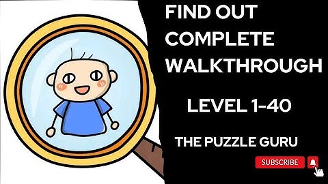 Find Out - Complete Game Walkthrough #findout #findoutgames #puzzle #the_puzzle_guru