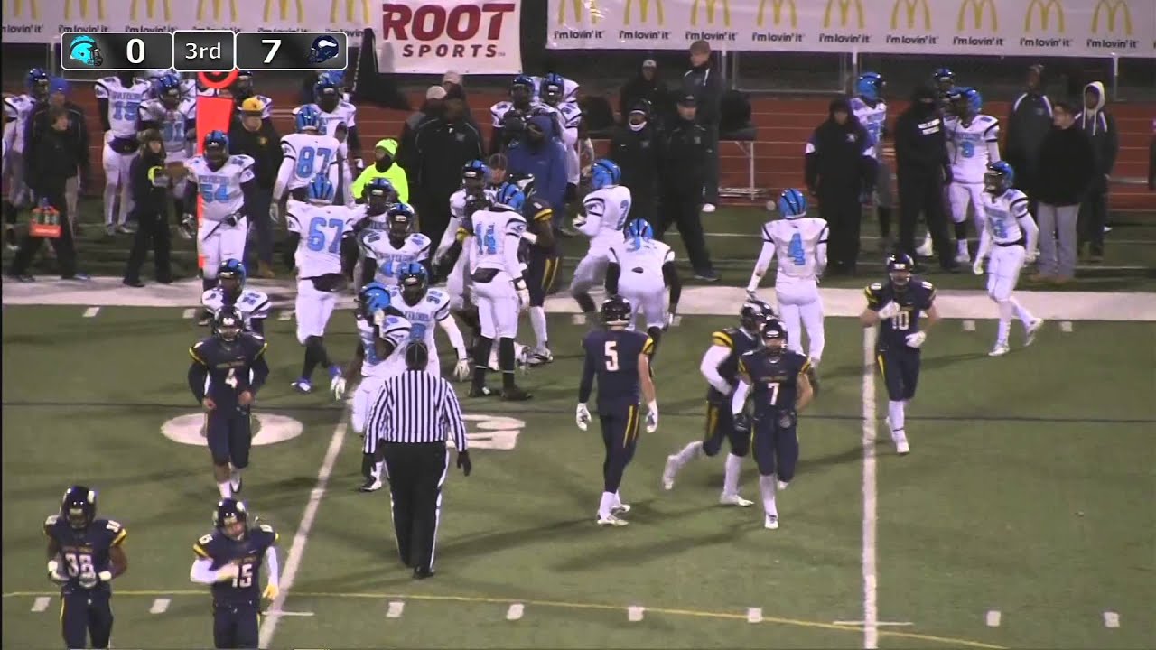 football score Woodland Hills vs Central Catholic - November 7, 2014, WPIAL Quarter Finals