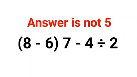 8-24÷3! The answer is not 0. Many got it wrong!  Ukraine Math Test #math #percentages #ukraine