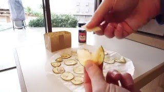 Fat Free Potato Chips in the Microwave