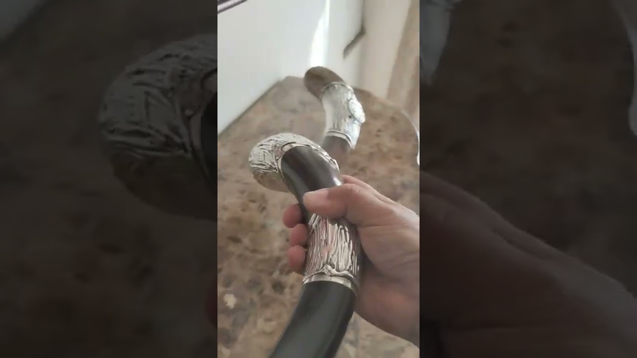 Sterling Silver Plated Shofar Repaired for Kelly Cochran of Alabama