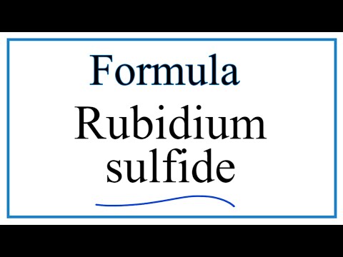 Video: Wat is die formule vir rubidium?