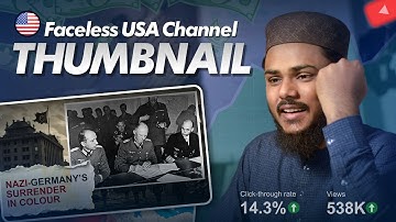 Make Thumbnails For USA YouTube Channel Like a Pro | YouTube Thumbnail Tutorial | F Guide