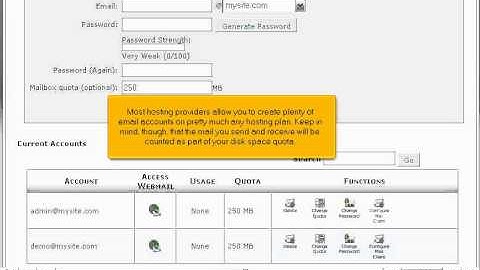 How many email accounts do I need? - Web Hosting Tutorial