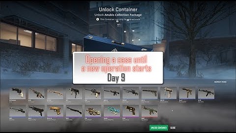 Opening a case until a new CS2 operation starts - Day 9
