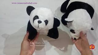 Soft toys making..... How to make Panda at home in easy way in hindi…… screenshot 5