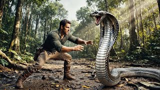 Brave Hunter Confront 10 King Cobra By Hand