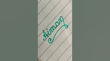Write Aiman in cursive writing #shortyt #handwriting #cursive #calligraphy #trending #how #viral