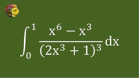 2nd method to evaluate the definite integral using algebraic manipulation (Mis-3130A)