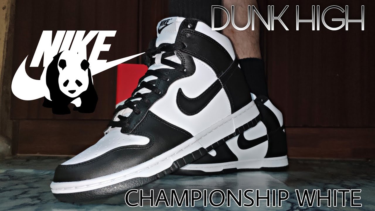 Nike Dunk High Retro Championship White Unboxing and on feet Review