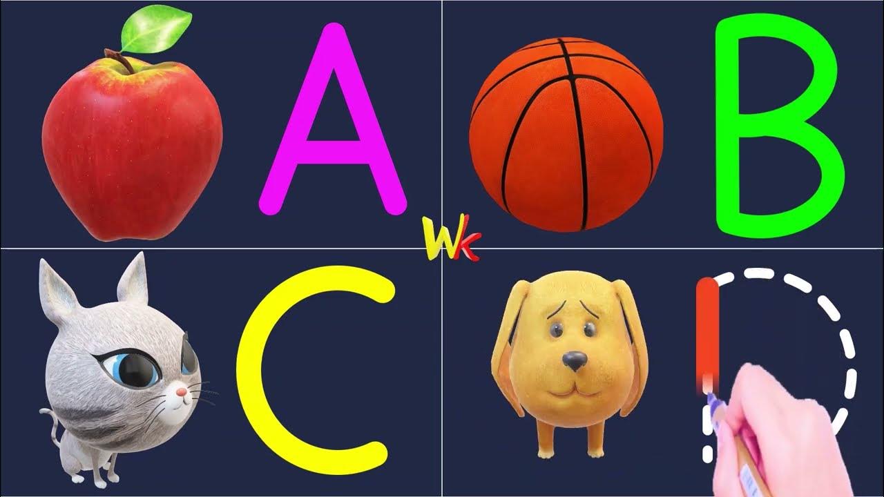 abcd, abcd bacchon ke liye, abcd writing, a for apple, phonics song, a Abcd Chart Bacchon Ke Liye