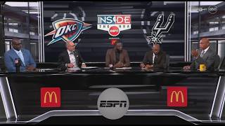 INSIDE THE NBA | "SGA EXPOSED Wemby!" -Chuck and Shaq GOES CRAZY as OKC leads series 2-1 over Spurs