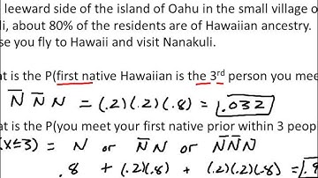 Binomial and Geometric Examples   Part 2 Geometrics