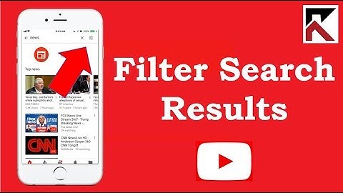 How To Filter Search Results YouTube iPhone