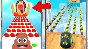 Satisfying Mobile Gameplay - Pancake Run | Going Balls ALL LEVELS Android,iOS New APK Update