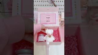 ASMR Packing the Dreamiest Pink Pamper Box 🎀✨Dabble Doll  #asmr #giftideas #girl