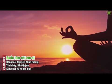 Karaoke Buồn làm chi em ơi - Như Quỳnh (song ca) | Hoàng Dân Official