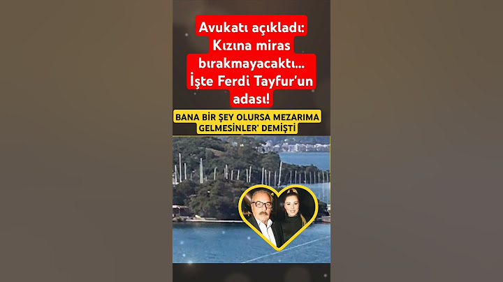 Avukatı açıkladı: Kızına miras bırakmayacaktı... İşte Ferdi Tayfur'un adası!