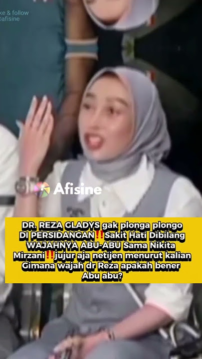 Wajah Dr. Reza Gladys Dibilang Abu-abu oleh Nikita Mirzani! #shortvideo ​