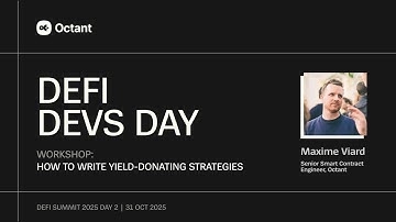 How to Build a Yield-Donating Strategy for Octant v2 | Octant DeFi Devs Day