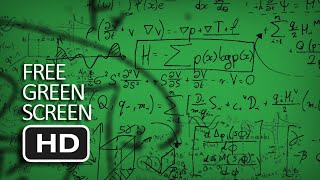 Free Green Screen - Conspiracy Mathematic Formula Slow Zoom