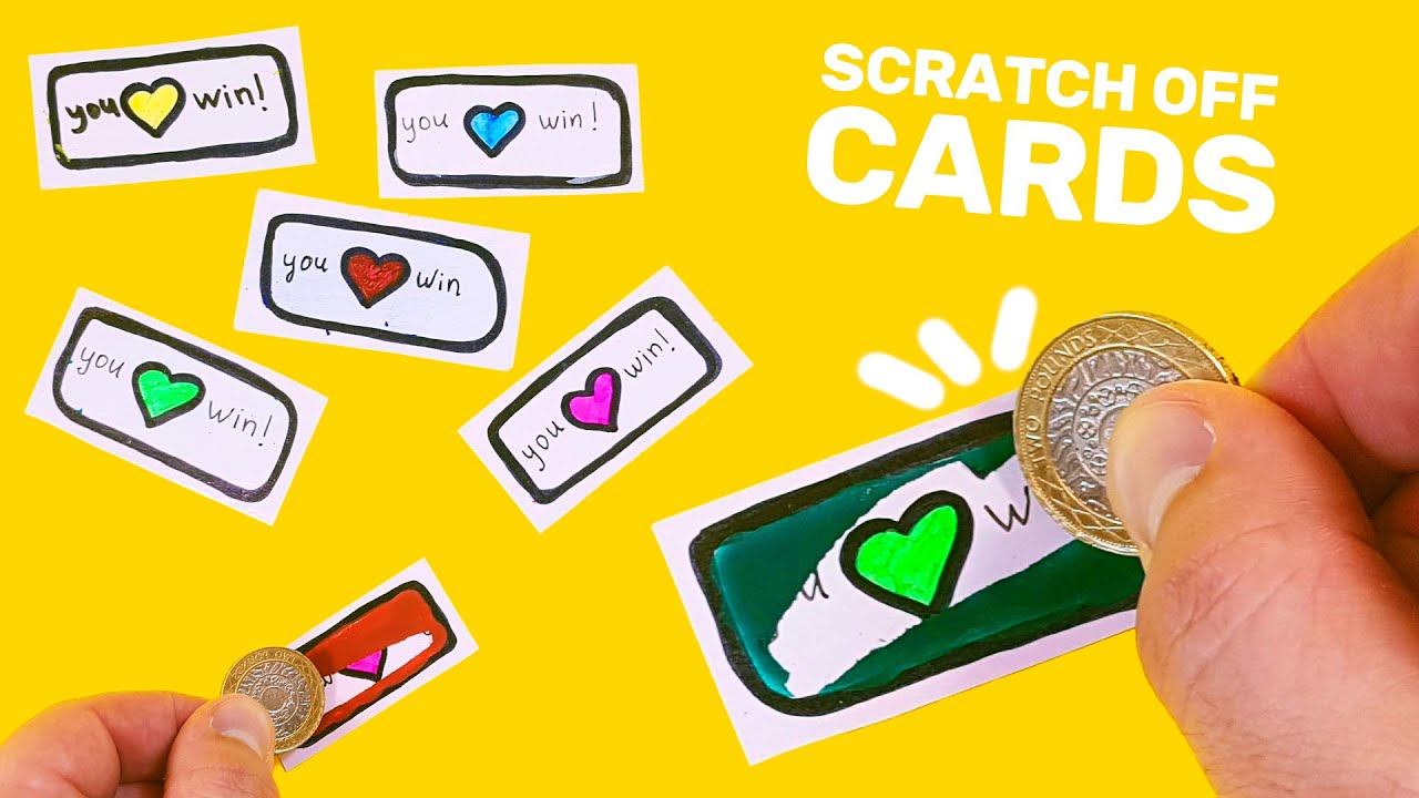 Scratch Off Cards At Home DIY How To Make Easy Paper Crafts For 