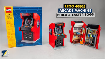 LEGO 40805 Arcade Machine - building review & all the Easter Eggs!