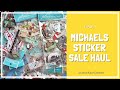 Michaels Sticker Sale Haul | I went a little sticker happy