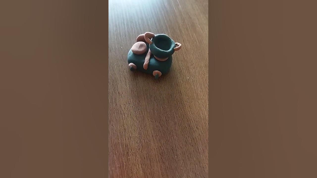 how to make a clay stovemini clay stove art YouTube