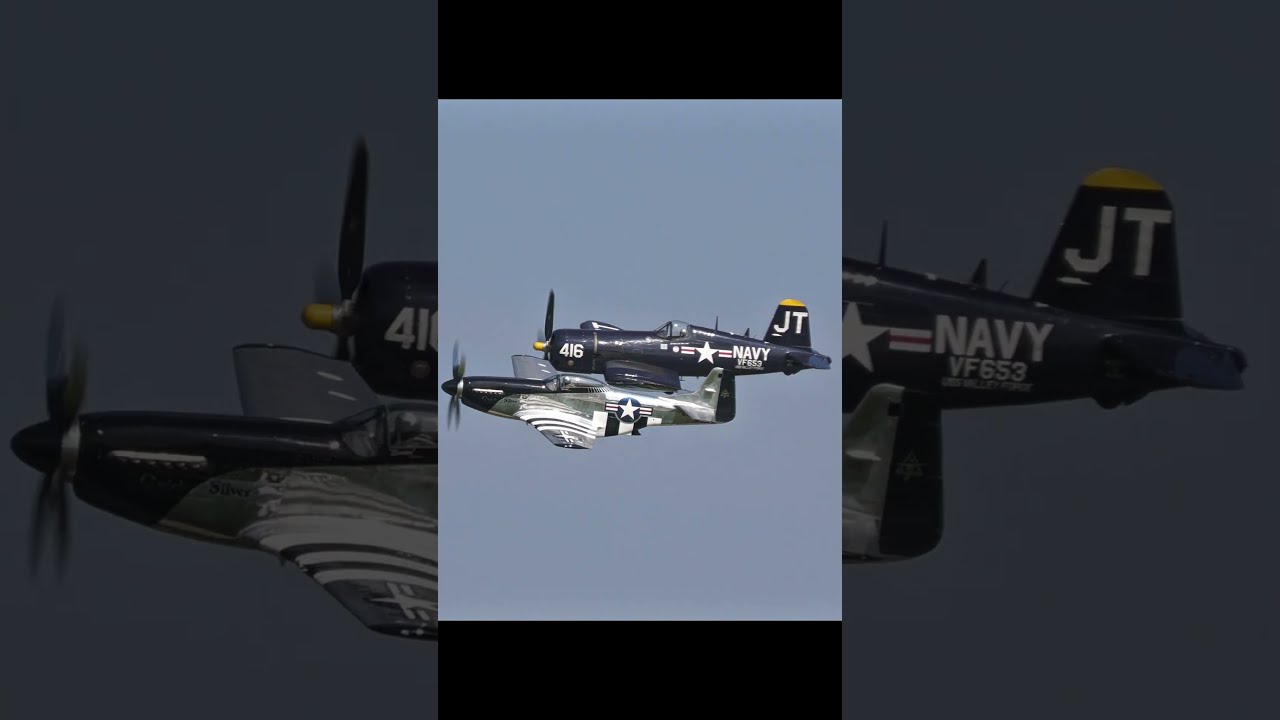 Which Would You Take To War Corsair Or Mustang Warbirds Oshkosh Eaa Osh25