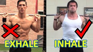 Breathe OUT Before Squatting??? (SQUAT MORE WEIGHT INSTANTLY!) #AthleanX