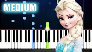 Let It Go (Frozen) - Piano Tutorial (MEDIUM)