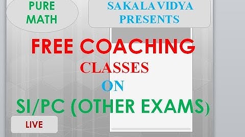 FREE COACHING ON PURE MATH||SI/PC|| OTHER EXAMS ||ALGEBRA||PART03 #MURTYSIR