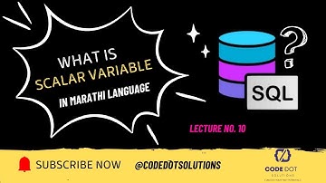 📌 What Is a Scalar Variable in SQL? | Simple Explanation with Example