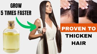 5 Times Your Hair Growth 😊Proven method that works | CASTOR OIL for hair